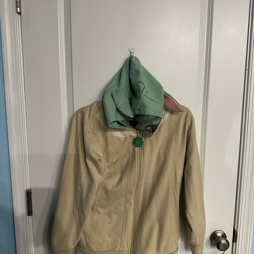 Kids Beige and Green Jacket with Hood